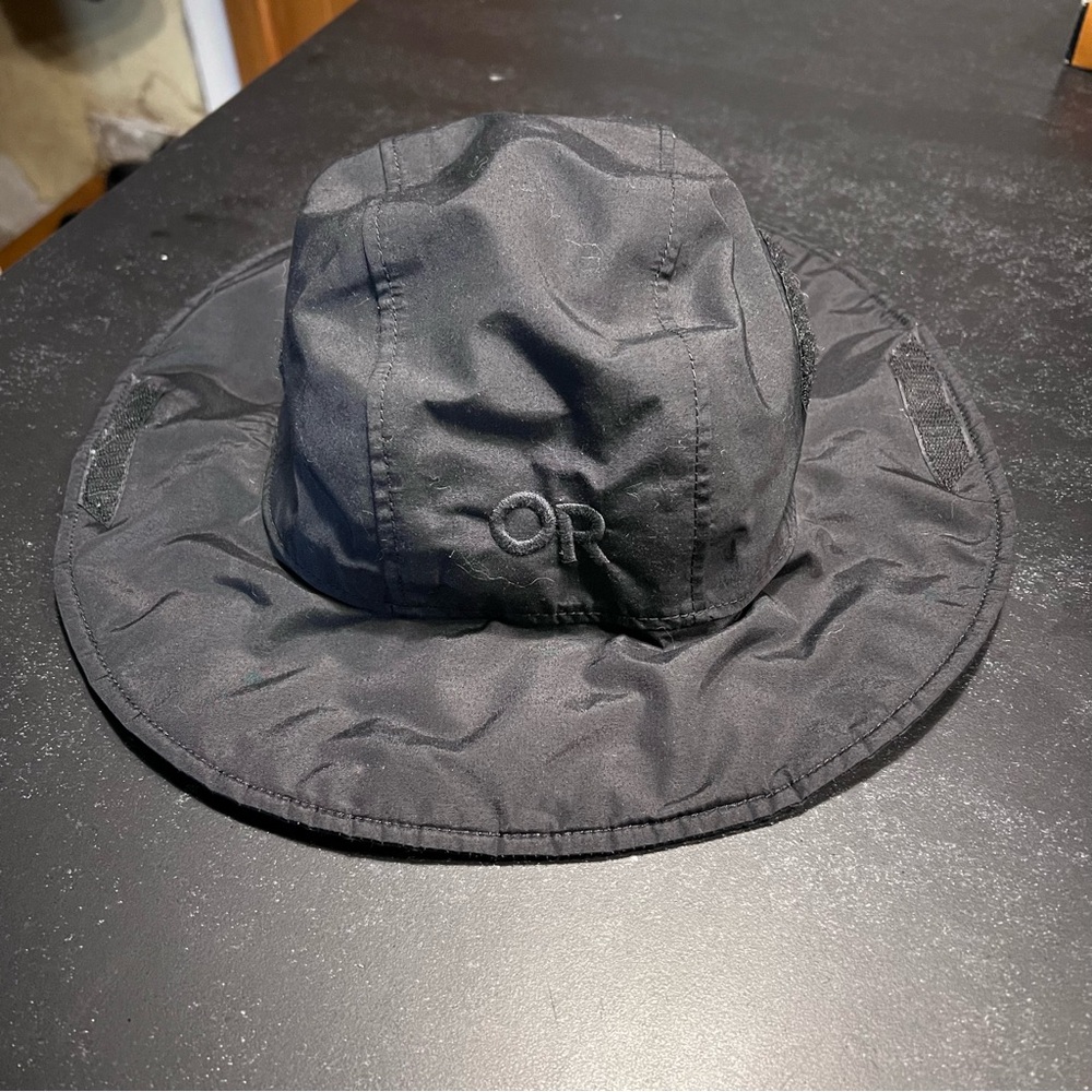 Outdoor Research Black Gore-Tex Seattle Packable Hat XL